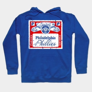 FRONT & BACK print Vintage Phillies Beer Hoodie